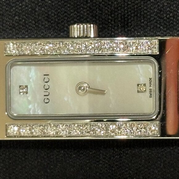 Gucci Diamond Watch Women Rectangular Stainless Steel Quartz Timepieces 3900L - Picture 8 of 14